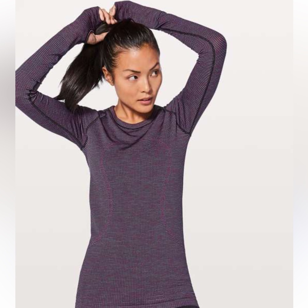 Lululemon Swiftly Tech Long Sleeve Crew Pink Paradise Size 6